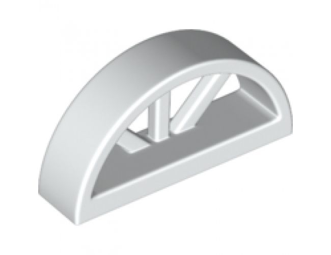 Window 1 x 4 x 1 2/3 with Spoked Rounded Top