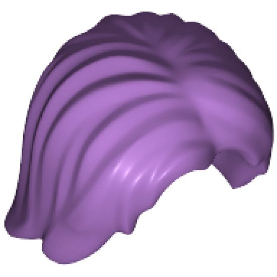 Minifigure, Hair Mid-Length Tousled with Center Part