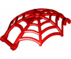 Minifigure, Weapon Spider Web, Large Hemisphere Shape with Bar Handle and Clips