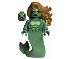 Merperson - Sand Green Body, Medium Nougat Wavy Hair