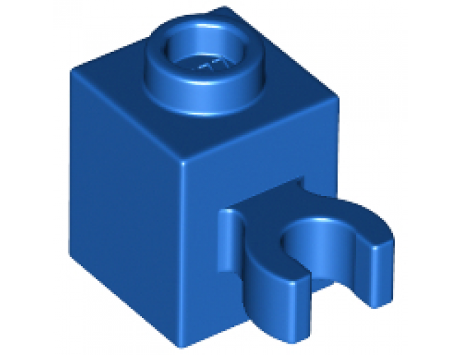 Brick, Modified 1 x 1 with Open O Clip (Vertical Grip) - Hollow Stud