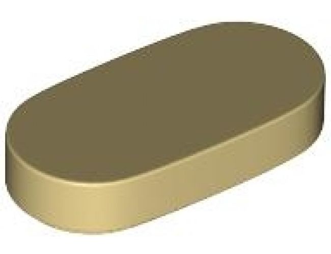 Tile, Round 1 x 2 Oval
