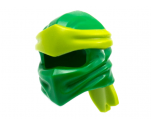 Minifigure, Headgear Ninjago Wrap Type 4 with Molded Lime Headband Pattern