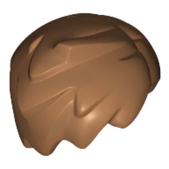 Minifigure, Hair Short Tousled with Side Part and Lock Sticking Up