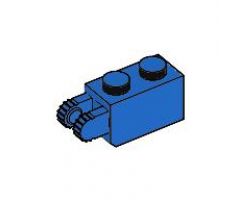 Hinge Brick 1 x 2 Locking with 2 Fingers Vertical End, 9 Teeth