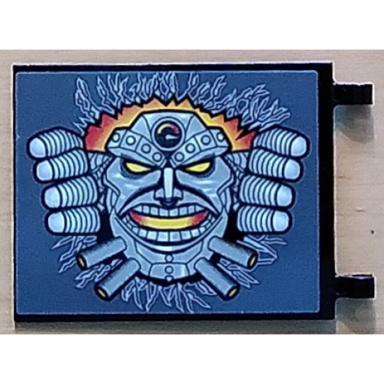 Flag 6 x 4 with Monster Mask Pattern on Both Sides (Stickers) - Set 42119