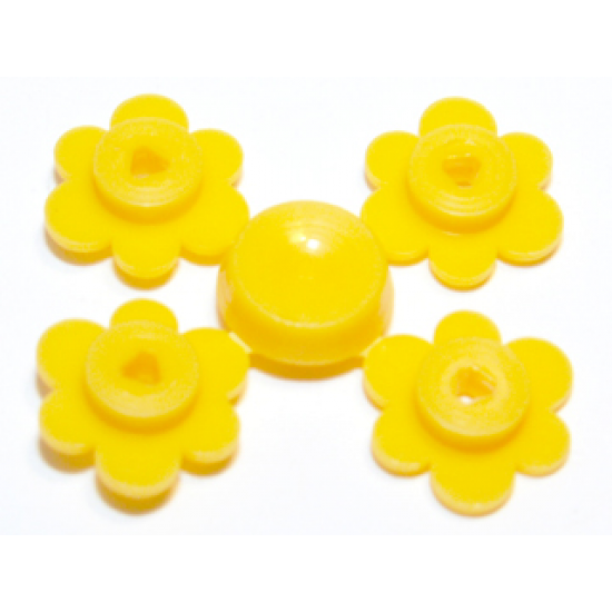 Plant Flower Small, 4 on Sprue