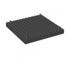 Brick, Modified 12 x 12 with 3 Pin Holes on each Side and Peg at each Corner