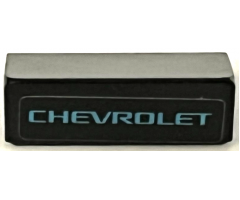 Slope 30 1 x 2 x 2/3 with Medium Azure 'CHEVROLET' Pattern (Sticker) - Set 75891