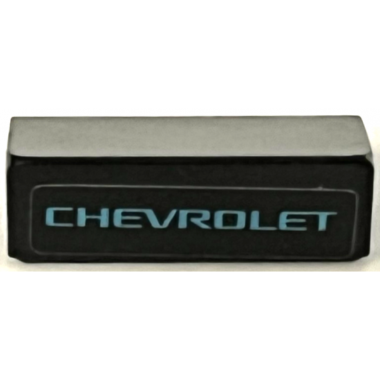 Slope 30 1 x 2 x 2/3 with Medium Azure 'CHEVROLET' Pattern (Sticker) - Set 75891