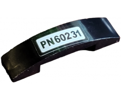 Slope, Curved 4 x 1 x 2/3 Double with 'PN60231' Pattern (Sticker) - Set 60231