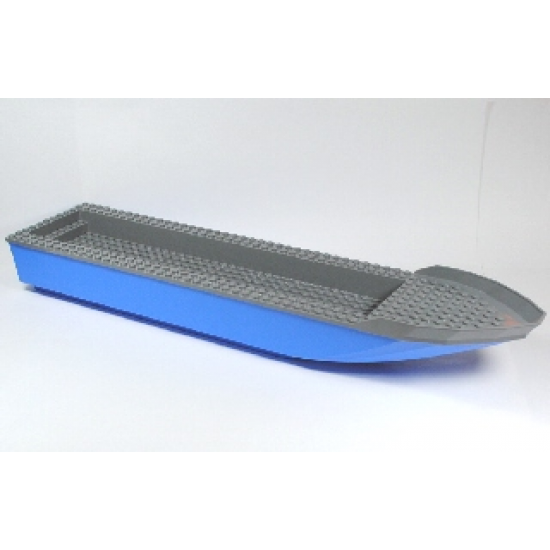 Boat Hull Unitary 51 x 12 x 6 with Dark Bluish Gray Top