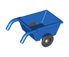Duplo, Figure Wear & Utensil Wheelbarrow with Thin Black Wheels