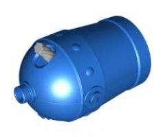 Duplo Cannon Shooting with Axle Hole and Light Bluish Gray Wick