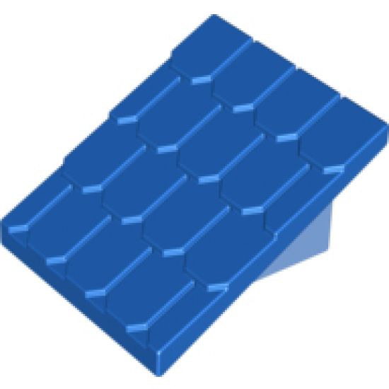 Duplo, Building Roof Sloped 30 4 x 4 Shingled with Medium Blue Base