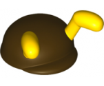 Large Figure Headgear, Super Mario Cap with Molded Flexible Rubber Yellow Antennae Pattern (Bee Mario)
