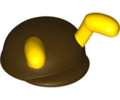 Large Figure Headgear, Super Mario Cap with Molded Flexible Rubber Yellow Antennae Pattern (Bee Mario)