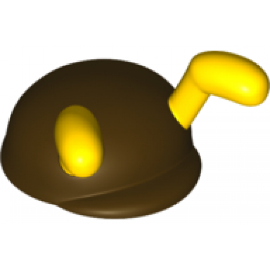 Large Figure Headgear, Super Mario Cap with Molded Flexible Rubber Yellow Antennae Pattern (Bee Mario)