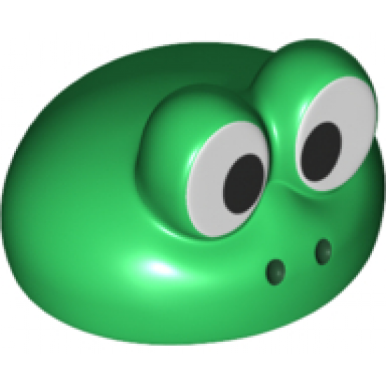 Large Figure Headgear, Super Mario Frog Head with White and Black Eyes Pattern (Frog Mario)