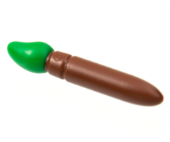 Minifigure, Utensil Paint Brush with Molded Green Bristles Pattern