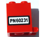 Container, Box 2 x 2 x 2 with 'PN60231' Pattern (Sticker) - Set 60231