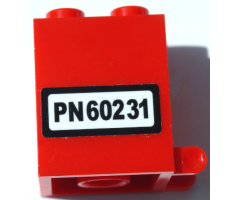 Container, Box 2 x 2 x 2 with 'PN60231' Pattern (Sticker) - Set 60231