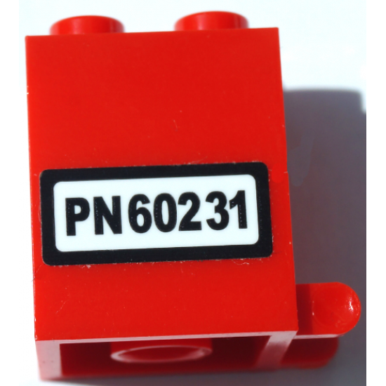 Container, Box 2 x 2 x 2 with 'PN60231' Pattern (Sticker) - Set 60231