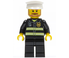 Fire - Reflective Stripes, Black Legs, White Hat