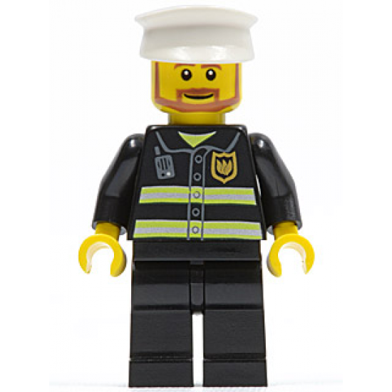 Fire - Reflective Stripes, Black Legs, White Hat