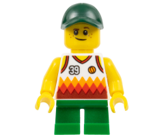 Boy, Jersey with #39, Green Short Legs, Dark Green Cap
