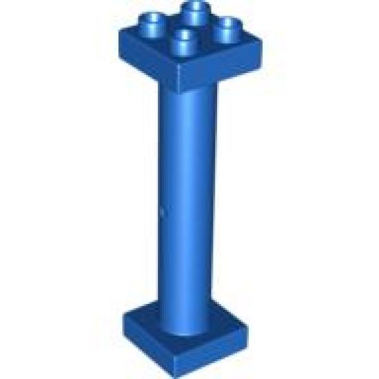 Duplo Support Column 2 x 2 x 6 Round with Open Latticed Back