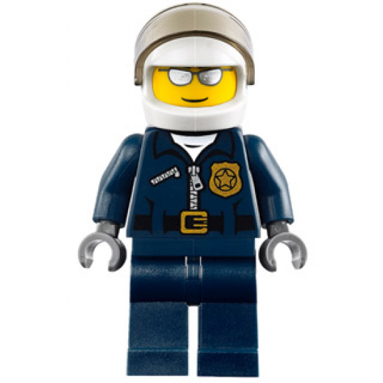 Police - City Motorcycle Officer, Silver Sunglasses