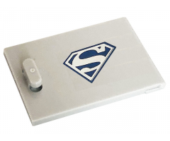 Container, Cupboard 2 x 3 x 2 Door with Superman Logo Pattern (Sticker) - Set 41232