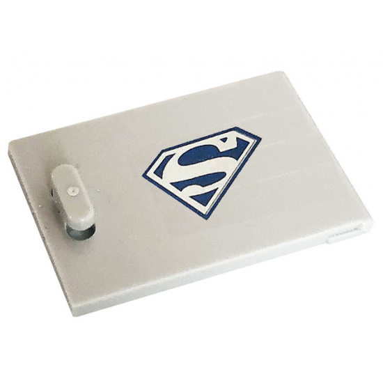 Container, Cupboard 2 x 3 x 2 Door with Superman Logo Pattern (Sticker) - Set 41232