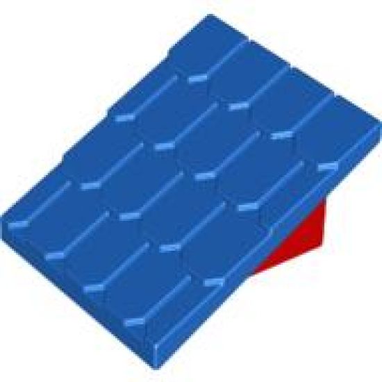 Duplo, Building Roof Sloped 30 4 x 4 Shingled with Red Base