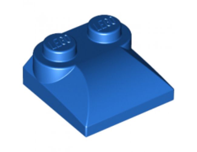 Slope, Curved 2 x 2 x 2/3 with Two Studs and Curved Sides