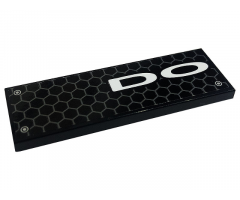 Tile 2 x 6 with Honeycomb, White 'DO' and Rivets Pattern Model Left Side (Sticker) - Set 76904