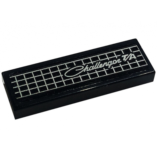 Tile 1 x 3 with Silver Grille and 'Challenger T/A' Pattern (Sticker) - Set 76904
