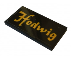 Tile 2 x 4 with 'Hedwig' Pattern (Sticker) - Set 75979