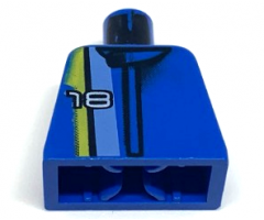 Torso Racers Number 18 and Yellow Stripe Pattern