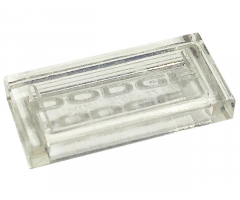 Tile 1 x 2 with Silver 'DODGE' Pattern (Sticker) - Set 76904