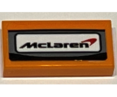 Tile 1 x 2 with McLaren Logo Pattern (Sticker) - Set 75880