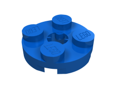 Plate, Round 2 x 2 with Axle Hole (x Shape)