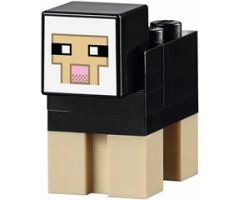 Minecraft Sheep, Black - Brick Built
