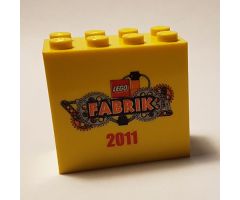 Brick 2 x 4 x 3 with LEGO Fabrik 2011 Pattern