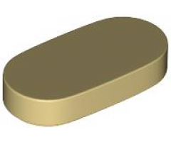 Tile, Round 1 x 2 Oval