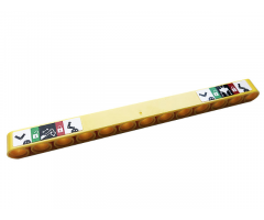 Technic, Liftarm Thick 1 x 13 with Gears, Padlocks, Arrows and Crane Arms with Hooks Pattern (Sticker) - Set 42108