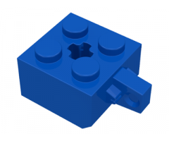 Hinge Brick 2 x 2 Locking with 1 Finger Vertical and Axle Hole (+ Shape)