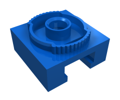 Turntable 4 x 4 Locking Grooved Base
