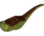 Dinosaur Body Raptor with Reddish Brown Top and Dark Brown Spots Pattern
